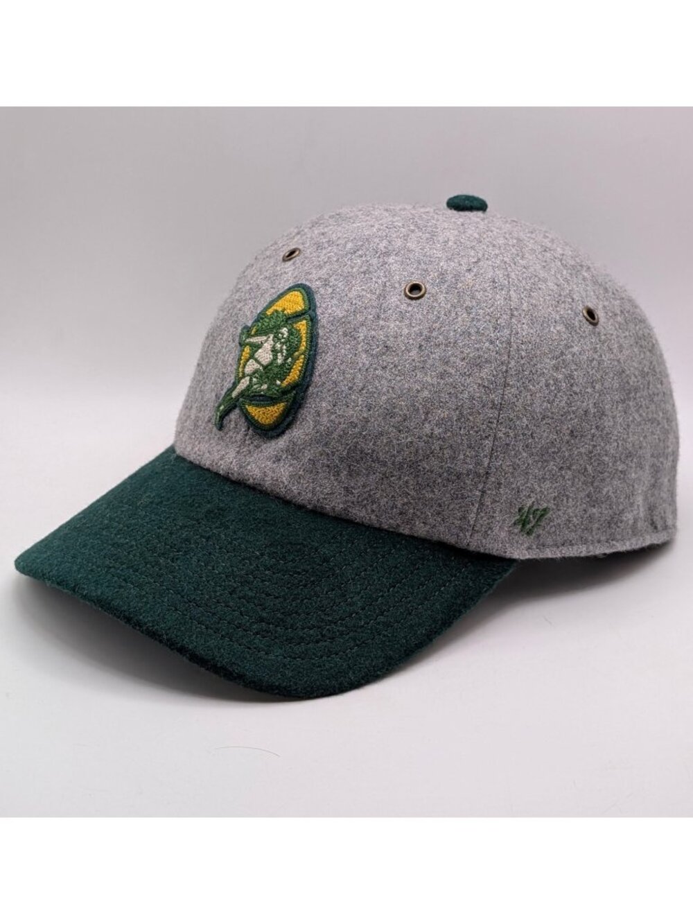 Green Bay Packers '47 Brand Strap Back Adjustable Hat Cap NFL Gray Green Wool